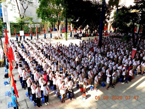 Trường THCS Thăng Long Quận Ba Đình - Hà Nội: Tưng bừng khai giảng năm học mới (2020-2021)
